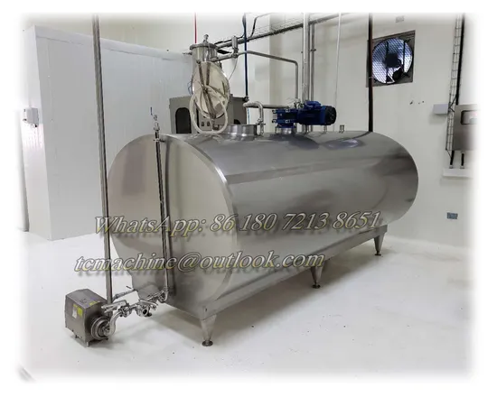 Tanque de resfriamento de leite de fazenda de expansão direta de 2.000 litros